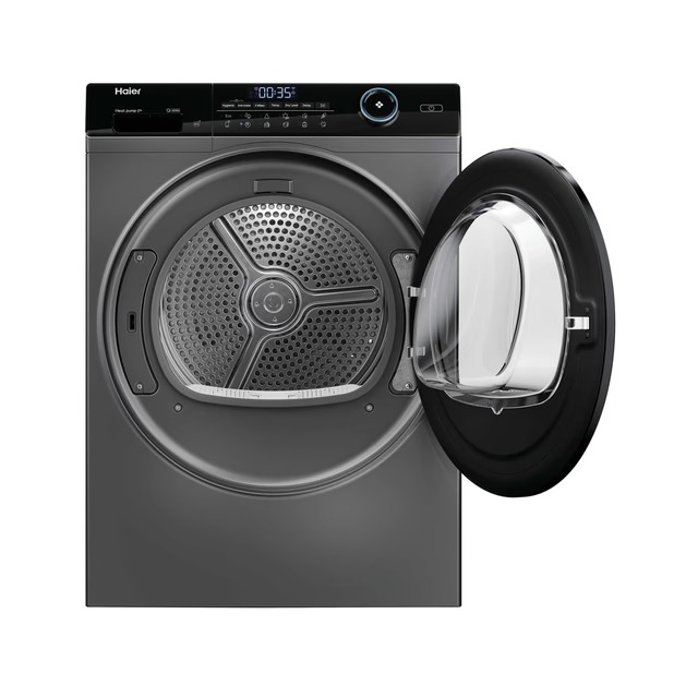 Uscator de rufe Haier HD80-A3959R-S, Pompa de caldura, 8 kg, Clasa C, Motor Inverter, WiFi, Antracit [2]
