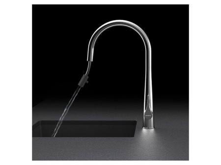 Baterie bucatarie Schock Gota Cristadur Negru cu cap extractibil, aspect granit, cartus ceramic [1]