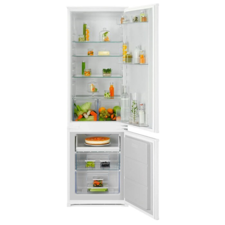 Frigorifice - Combină frigorifică încorporabilă Electrolux ENA6LE18S,  Static low frost clasă E 271 litri H 177 cm Alb