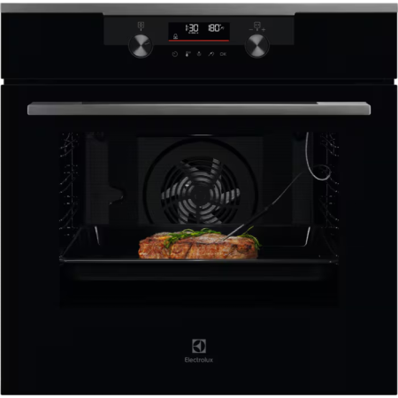 Cuptoare electrice - Cuptor cu abur cu autocuratare pirolitica Electrolux KODDP77H, A+, 72 litri, Negru, sonda temperatura