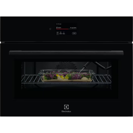 Cuptoare electrice - Cuptor electric cu functie de microunde Electrolux LVL9E2XZ, WiFi, 44 litri, Negru, sonda de temperatura