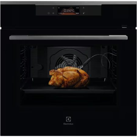 Cuptoare electrice - Cuptor electric Electrolux KOEBP39H, WiFi, autocuratare pirolitica, A+, 72 litri, Negru, sonda temperatura