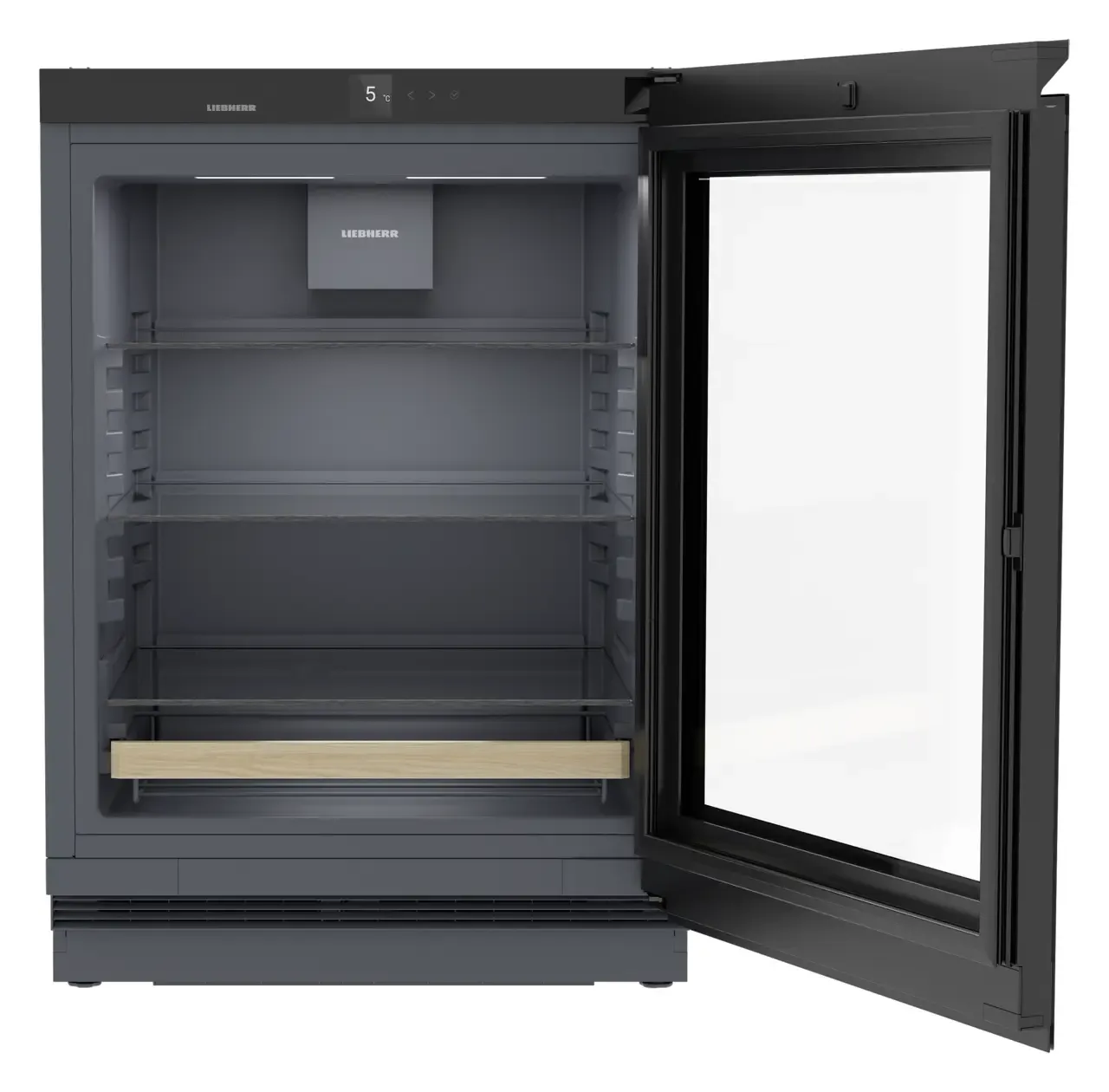 Frigider de băuturi complet încorporat sub blat Liebherr, UBCgb 3731 plus, usa sticla neagra,  maner incastrat [1]