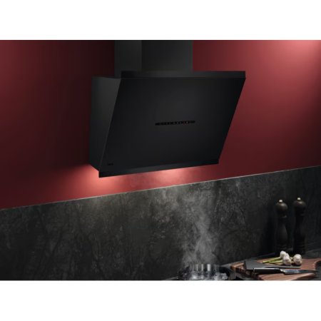 Hota decorativa AEG GV77D61ST, 60 cm, sticla neagra, 760 m³/h,Conectivitate plită Hob2Hood [2]