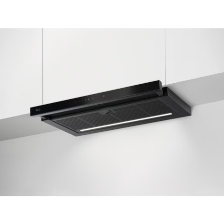 Hote - Hotă incorporabila telescopică AEG GDP866PB, 650 mc/h, 60 cm,Negru, Conectivitate plită Hob2Hood