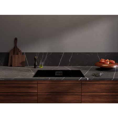 Plită cu hotă integrată Bridge cu eXtractor AEG NCH74B01CB 650.0 70 cm negru [4]