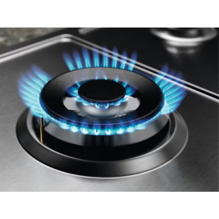 Plită gaz Electrolux EGS6436SX, 60 cm, inox, arzator wok [1]