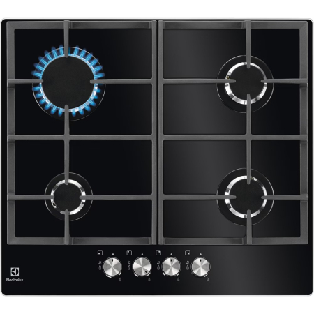 Electrocasnice - Plita incorporabila pe gaz ELECTROLUX KGG6426K, 4 arzatoare, negru