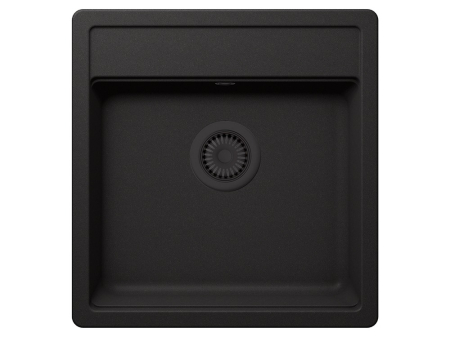 Set chiuveta bucatarie Schock Nemo N-100S 490 x 510 mm Cristalite Nero cu parti vizibile negru si baterie bucatarie Schock Prima negru [1]