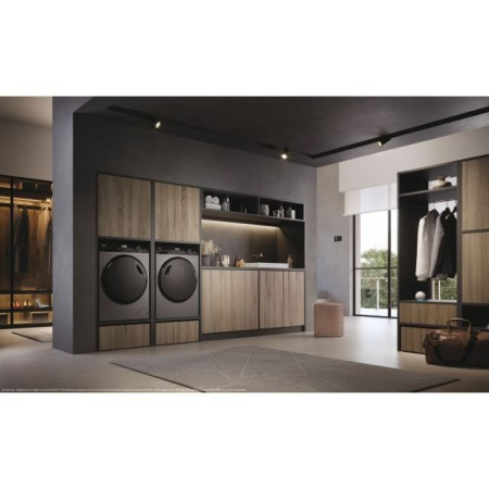 Uscator de rufe Haier HD80-A3959R-S, Pompa de caldura, 8 kg, Clasa C, Motor Inverter, WiFi, Antracit [3]