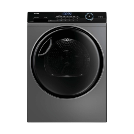 Uscatoare de rufe - Uscator de rufe Haier HD80-A3959R-S, Pompa de caldura, 8 kg, Clasa C, Motor Inverter, WiFi, Antracit