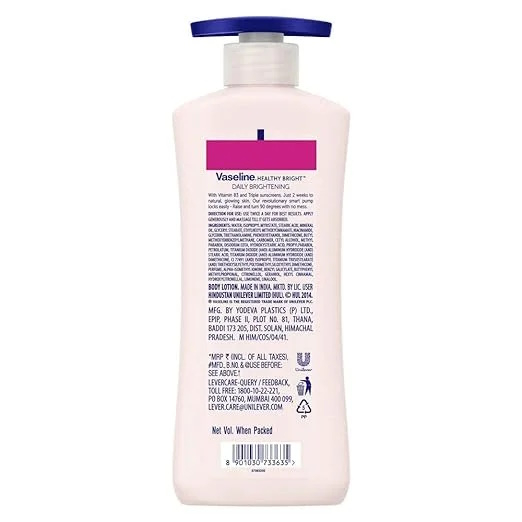 Vaseline Daily Brightening, Lotiune de corp, 600ml [2]