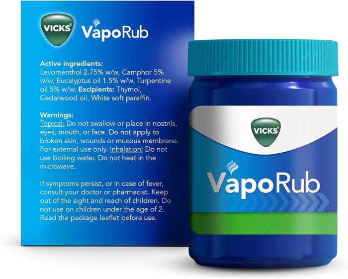 Vicks VapoRub Unguent calmant si decongestionant, 100 g [3]