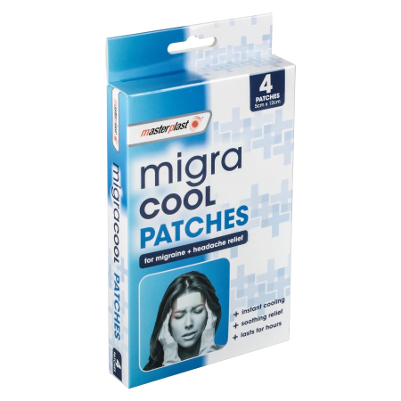 Ingrijire personala si Cosmetice - Comprese cu gel racoritor pentru migrene Masterplast Migra Cool - 4 Bucati