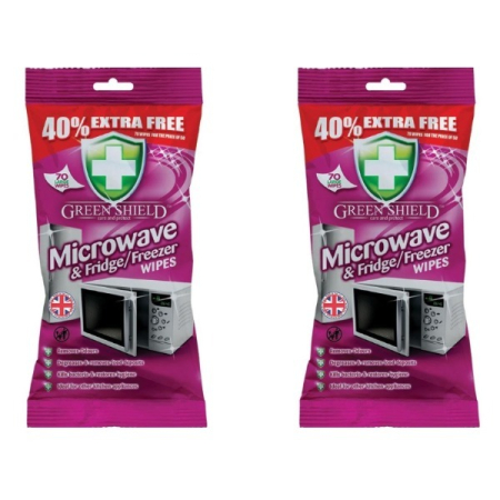 Curatenie si Detergenti - Green Shield Set 140 servetele umede pentru curatat cuptorul cu microunde si frigiderul XL