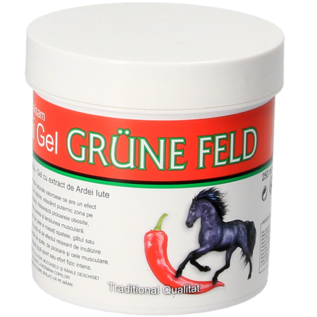 Ingrijire personala si Cosmetice - Grunes Feld Gel Puterea Calului Chili, cu extract de ardei iute, 250 ml