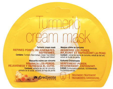 Ingrijirea tenului - Masca cu crema de turmeric In.gredients 10 ml