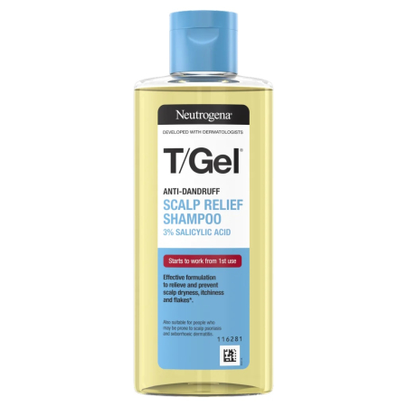 Ingrijirea parului - Neutrogena T/Gel Scalp Relief, 3% Acid Salicilic, Sampon anti-matreata, 150ml