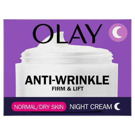 Ingrijirea tenului - Olay Anti-Wrinkle, Firm& Lift, Crema antirid de noapte pentru ten normal / uscat, 50ml