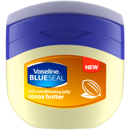 Ingrijire personala si Cosmetice - Vaseline Blue Seal Cocoa Butter Petroleum Jelly, Vaselina cosmetica cu Unt de Cacao, 250ml