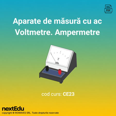 Cursuri de electronică în format digital - Aparate de măsură analogice, cu ac