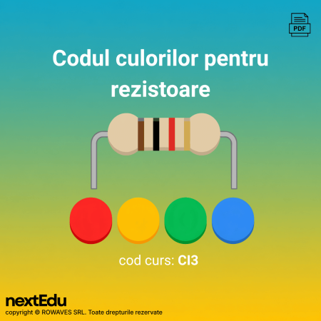 Cursuri de electronică în format digital - Codul culorilor pentru rezistoare - curs de electronică
