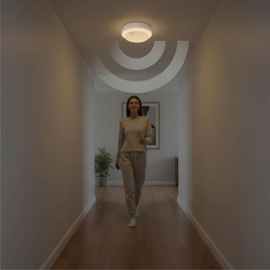 Aplica LED cu senzor de miscare 360°, rotunda Ø171, 15W=100W, 1200Lm, IP65 [3]