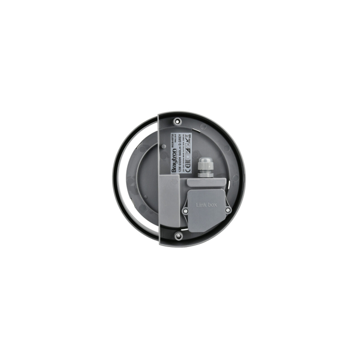 Aplica LED pentru exterior rotunda, Ø170, 12W, 840lm, IP65, lumina rece (6500K), gri, Braytron [2]