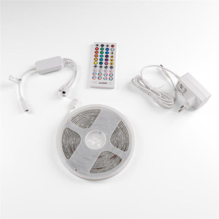 Bandă LED 12V 16W RGB 5m control muzică + telecomandă IR [2]