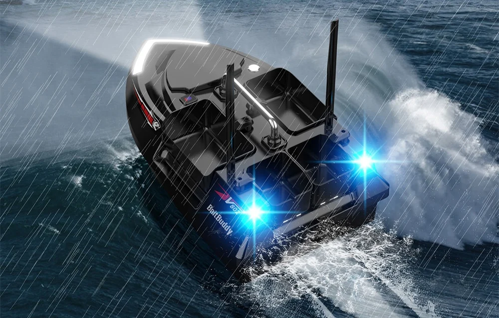 Barca cu momeala V802 12000mah  (negru) [3]