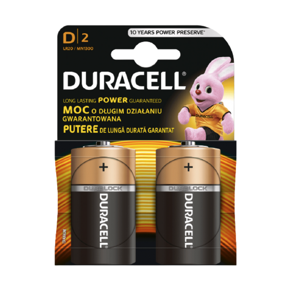 BATERIE ALKALINA D DURACELL R20 (PRET/BUC) [1]