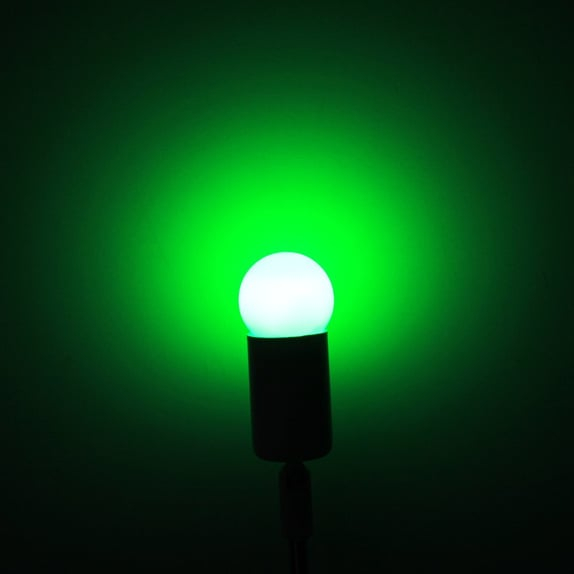 BEC LED E27 1W VERDE G45, [2]