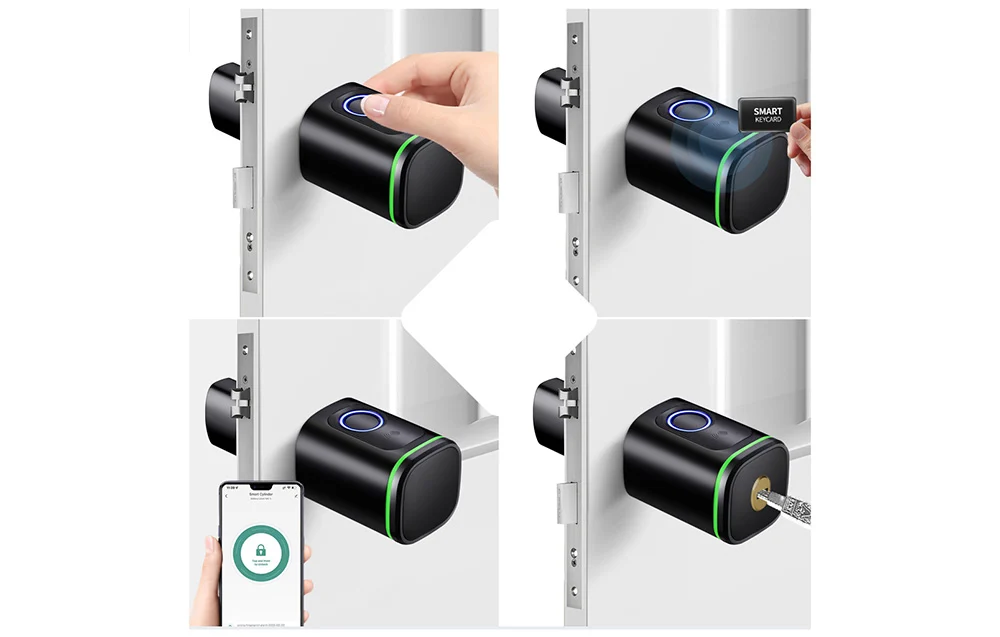 Cilindru de blocare digital SDL-S1-B80 80mm Negru [2]