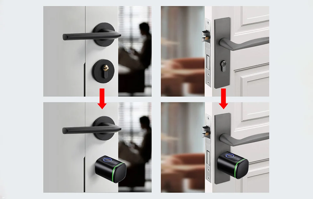 Cilindru de blocare digital SDL-S1-B80 80mm Negru [3]