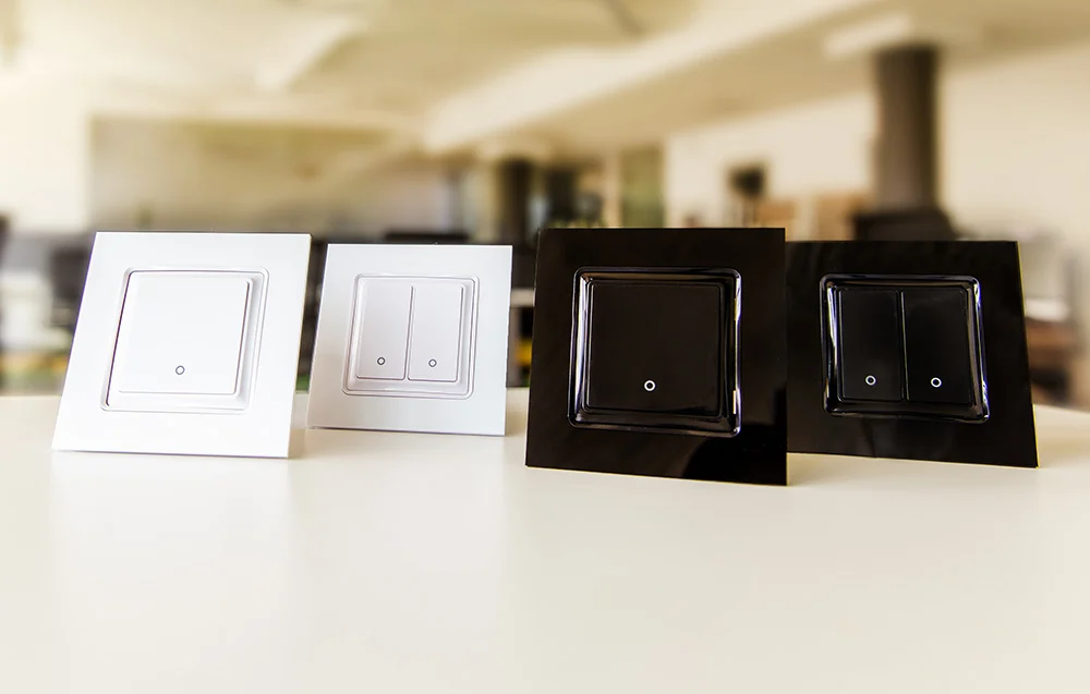 Comutator de perete Shelly 2 butoane (negru) [3]