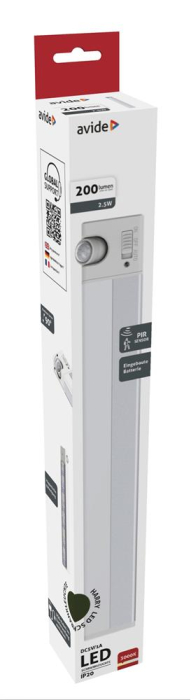 Lampă dulap 2.5W LED cu PIR și baterii [2]