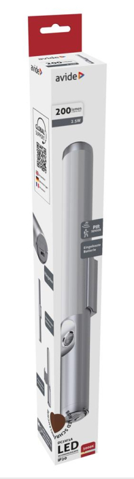 Lampă dulap alimentată cu baterii 2.5W PIR 3000K [2]