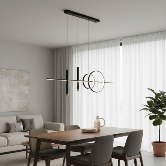 Lustra led maro cu telecomanda CAELI 82W/4000LM 2700K-6500K [2]