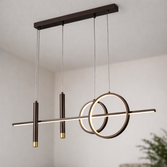 Lustra led maro cu telecomanda CAELI 82W/4000LM 2700K-6500K [3]