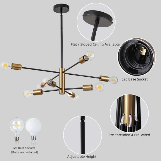 LUSTRA TAMIAS AURIU 6XE27 42W 720X620mm [3]