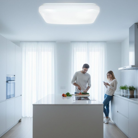 PLAFONIERA LED SLIM MILKY 18W/6500k 285X285x53 [3]