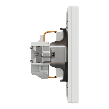 Priza simpla 2P+E Asfora,16A, alba, montaj incastrat [2]