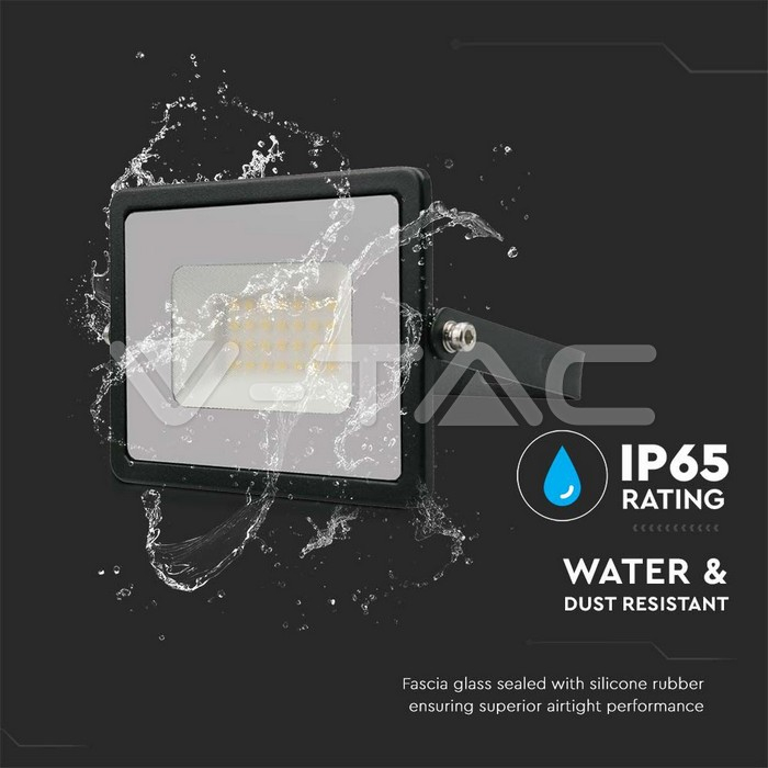 Proiector led VTAC SMD slim 30W lumina rece negru Seria E**TVc [3]