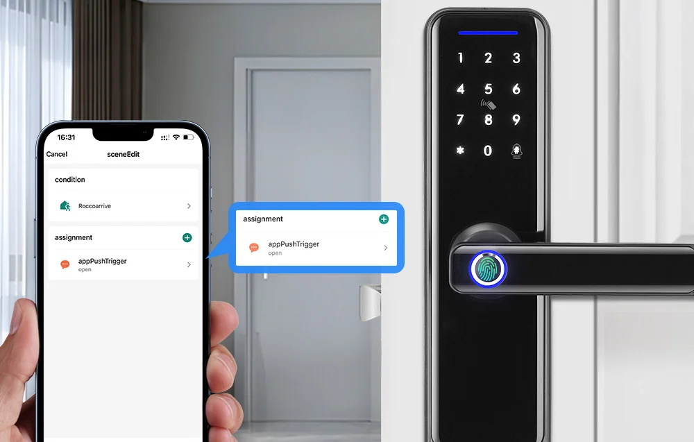 Smart Digital Lock ZSDL-A270-B-ALI-5572 ZigBee Negru [4]