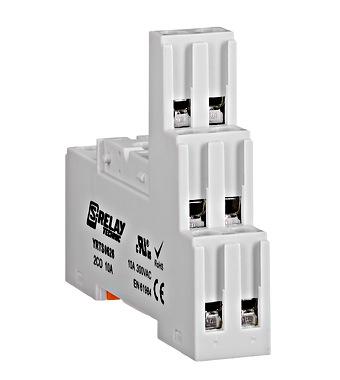 Soclu cu şurub, în execuţie logică, pini 5mm, pt. şină DINpentru relee XT, RT2x, RT3x, RT4x [3]