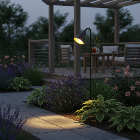 STALP LED GRADINA 4W 24V 100LM 3000K D65*970MM NEGRU [2]