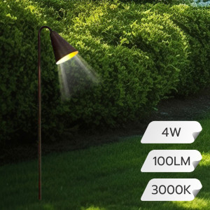 STALP LED GRADINA 4W 24V 100LM 3000K D65*970MM NEGRU [3]