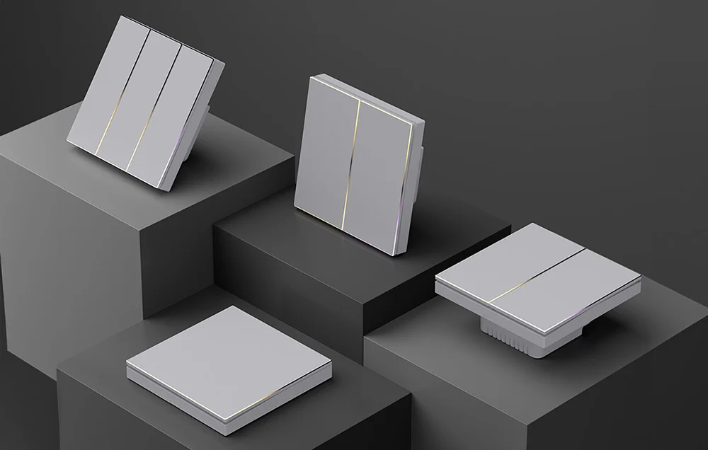 Touch ZigBee Light Switch Avatto TS60-EU-W3 Triple TUYA (alb). [2]