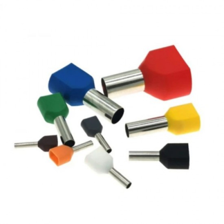 Accesorii instalatii electrice - PINI DUBLI TERMINALI IZOLATI 2X2.5/13mm (100 buc/punga)