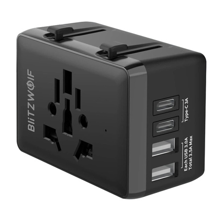 Adaptoare prize - Adaptor de călătorie 2xUSB + C + PD 20W BW-TA1 4-in-1
